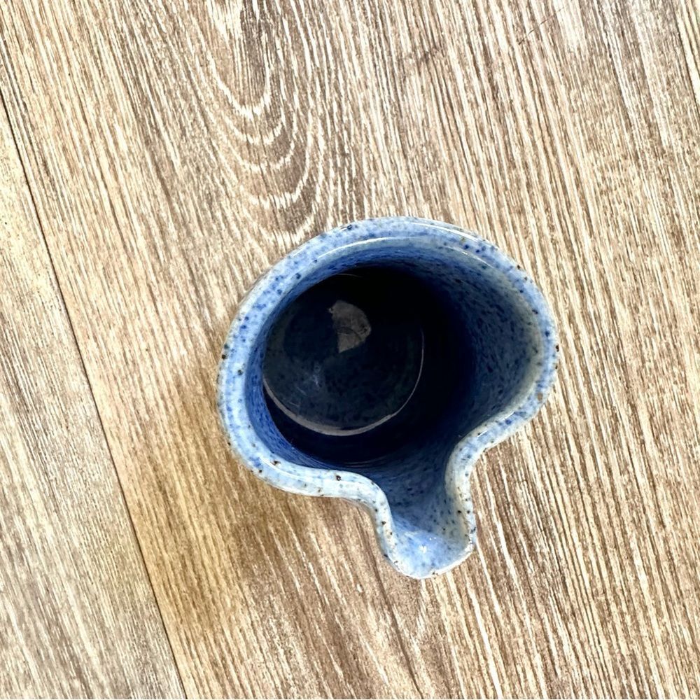 Karl Sporck blue hand thrown pottery blue glazed creamer - Picture 2 of 8